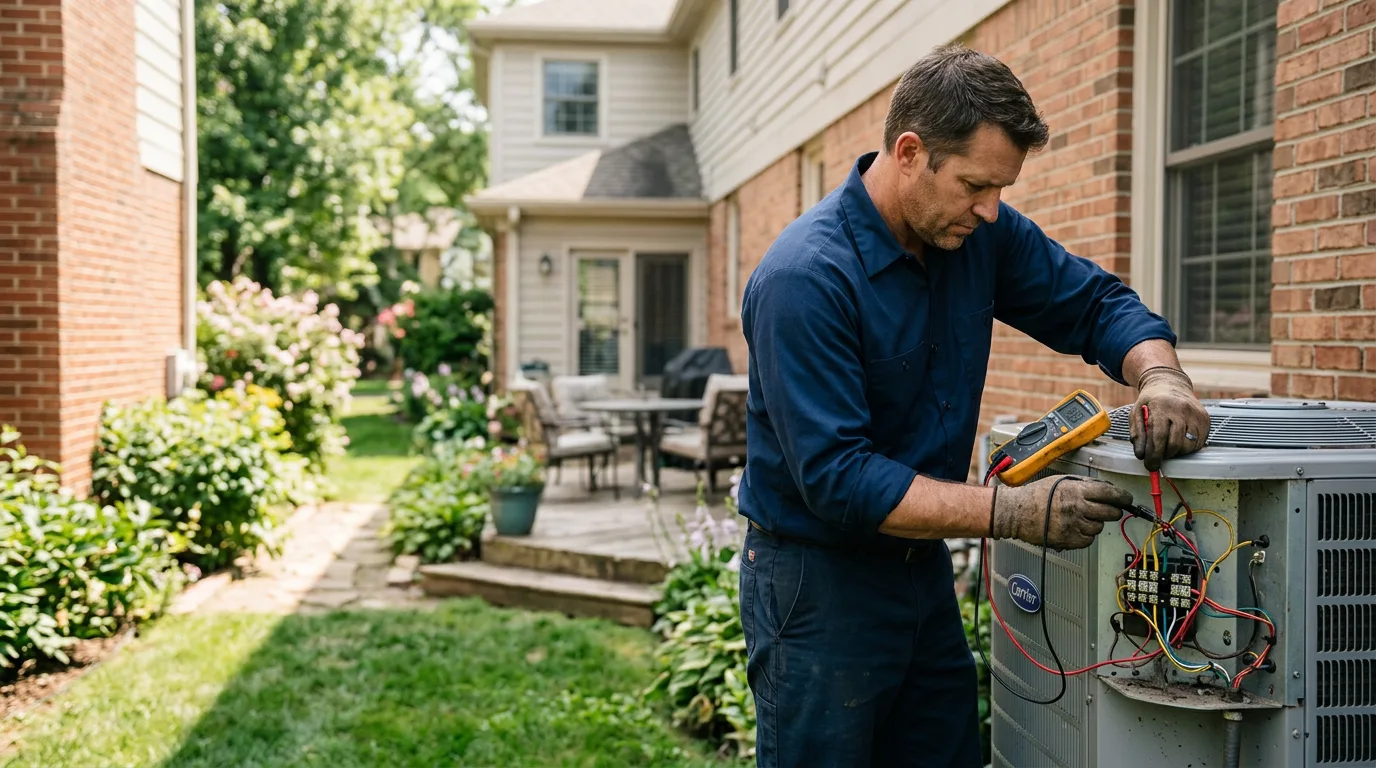 HVAC technician working near Marquette, KS